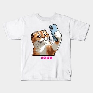 Cat Selfie Kids T-Shirt